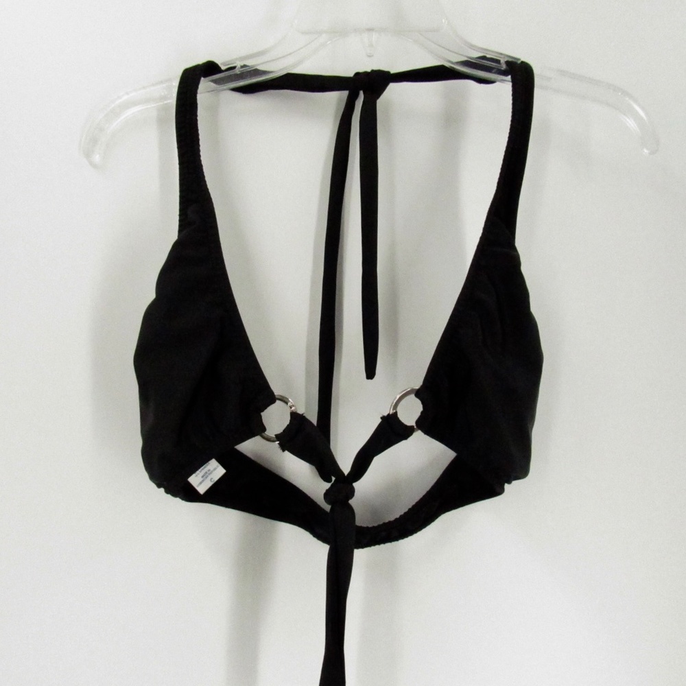 VENUS Black Lined Halter Bikini Swim Suit Top C